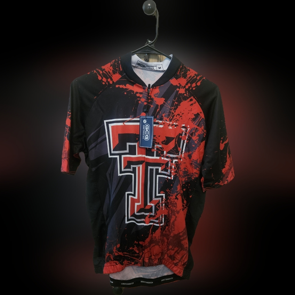 Men's Texas Tech Global Cycling Gear Shirt NWT Size M